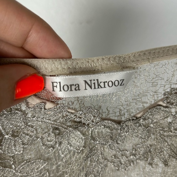 Flora Nikrooz Showstopper Chemise & Robe Set BHLDN bride honeymoon 2 piece Sz Sm - Picture 10 of 15